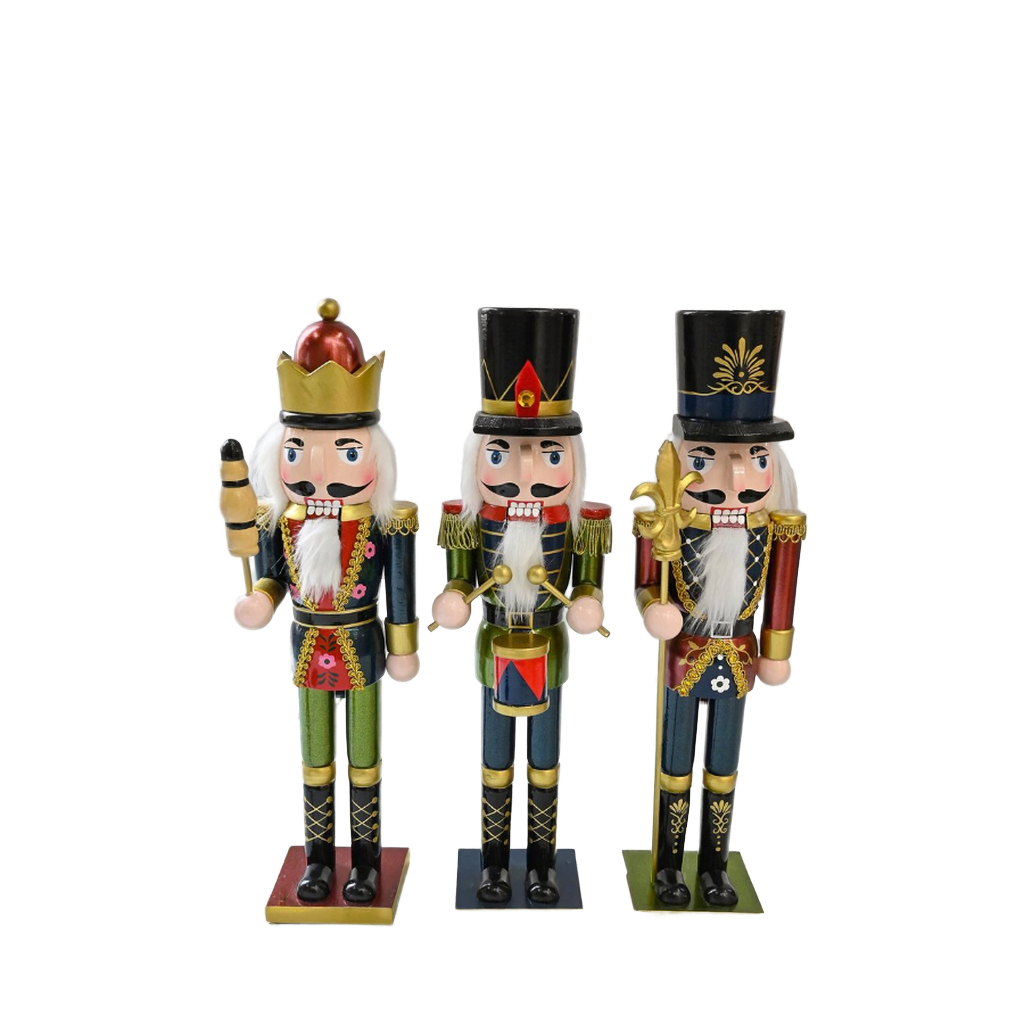 Handmade 18/30cm Wooden Nutcra - Nutcracker Figurine ulasan dan harga