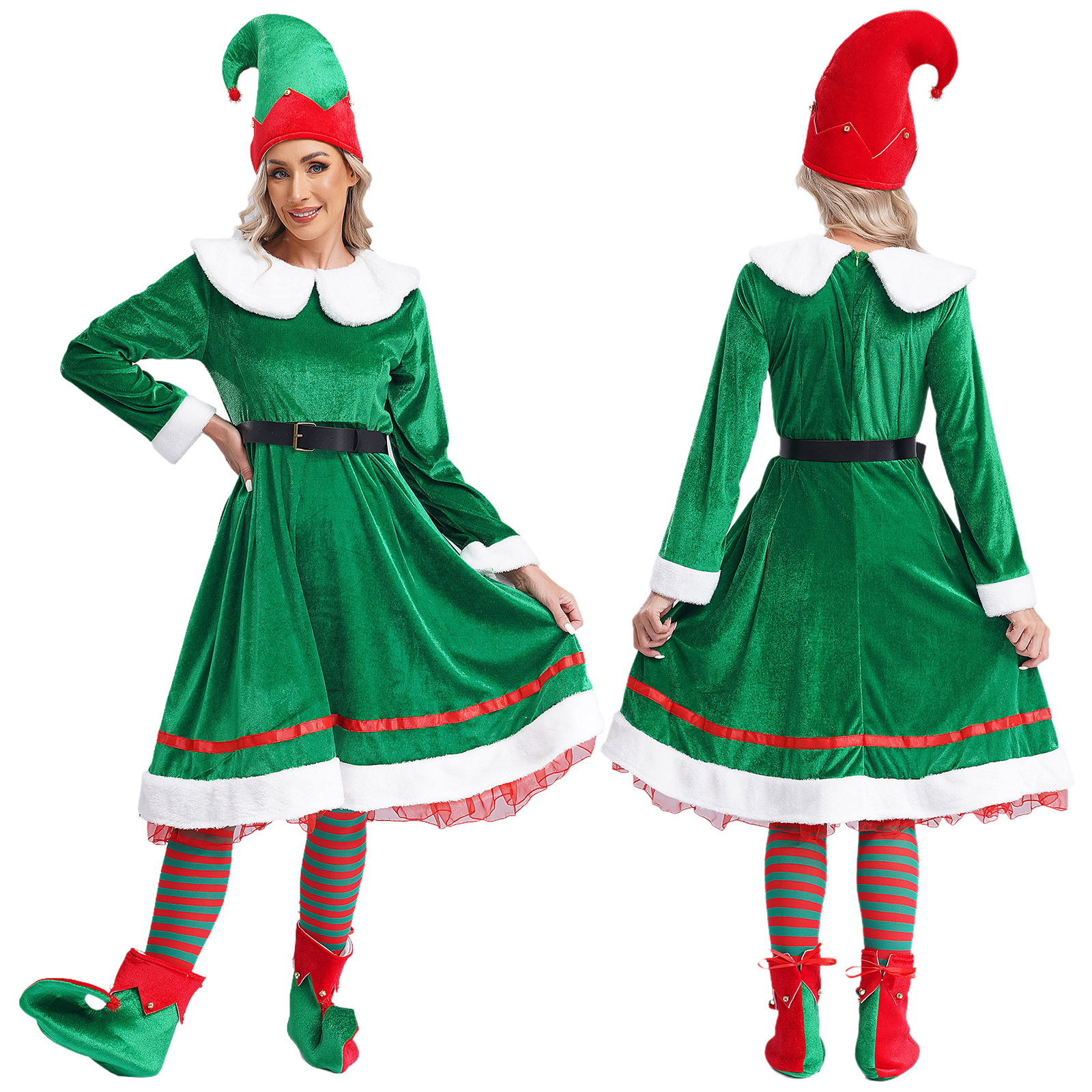 Women Christmas Elf Costumes F - Elf Costume Christmas ulasan dan harga