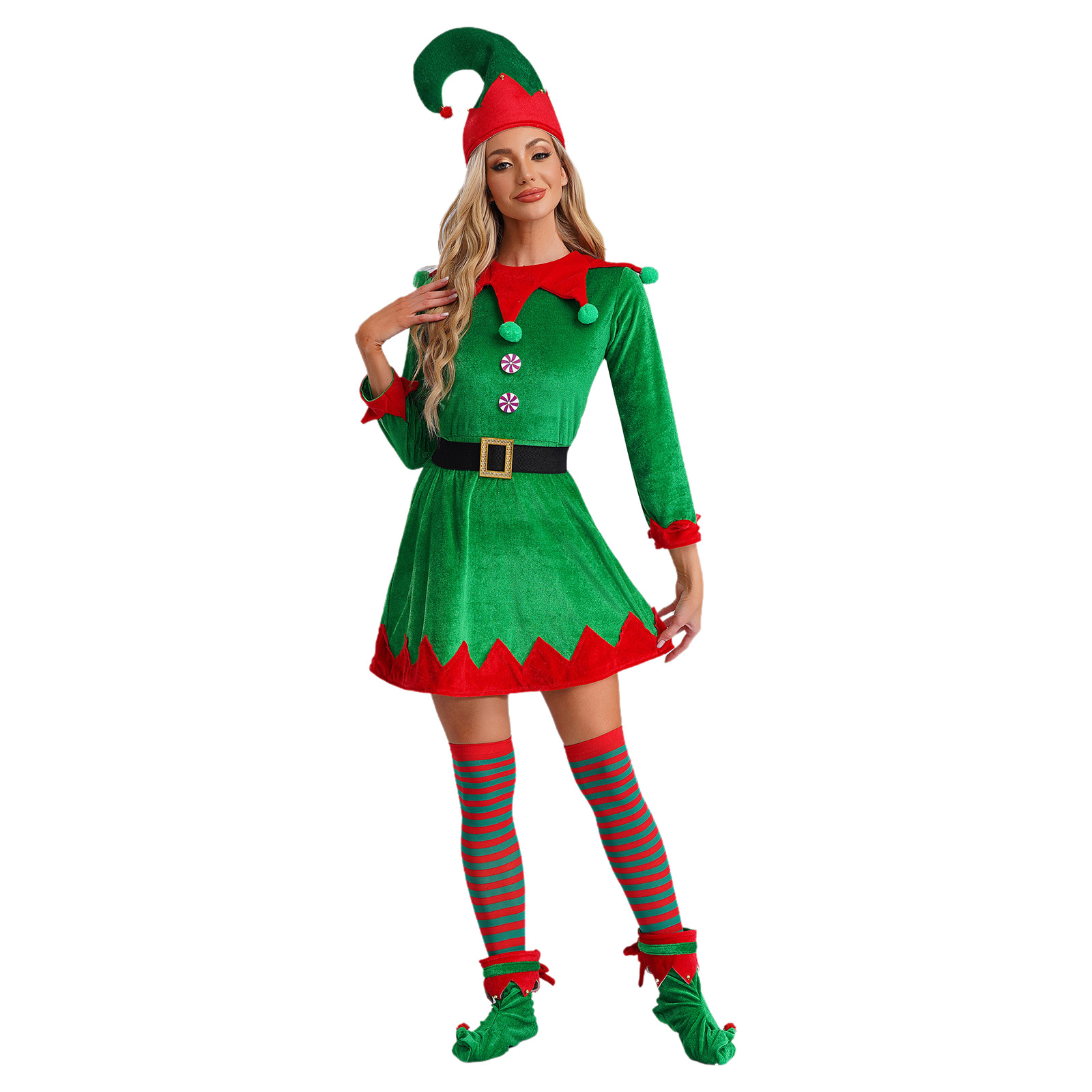 Women Christmas Elf Costumes F - Elf Costume Christmas ulasan dan harga