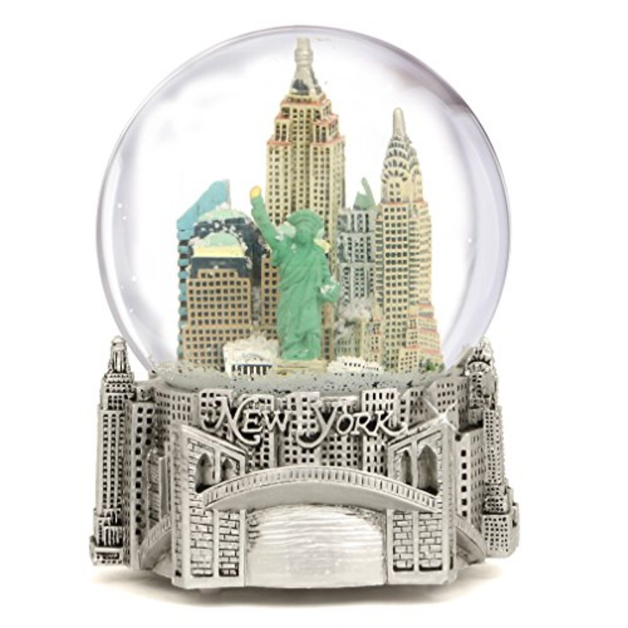 Silver Musical New York City S - Snow Globe Musical ulasan dan harga