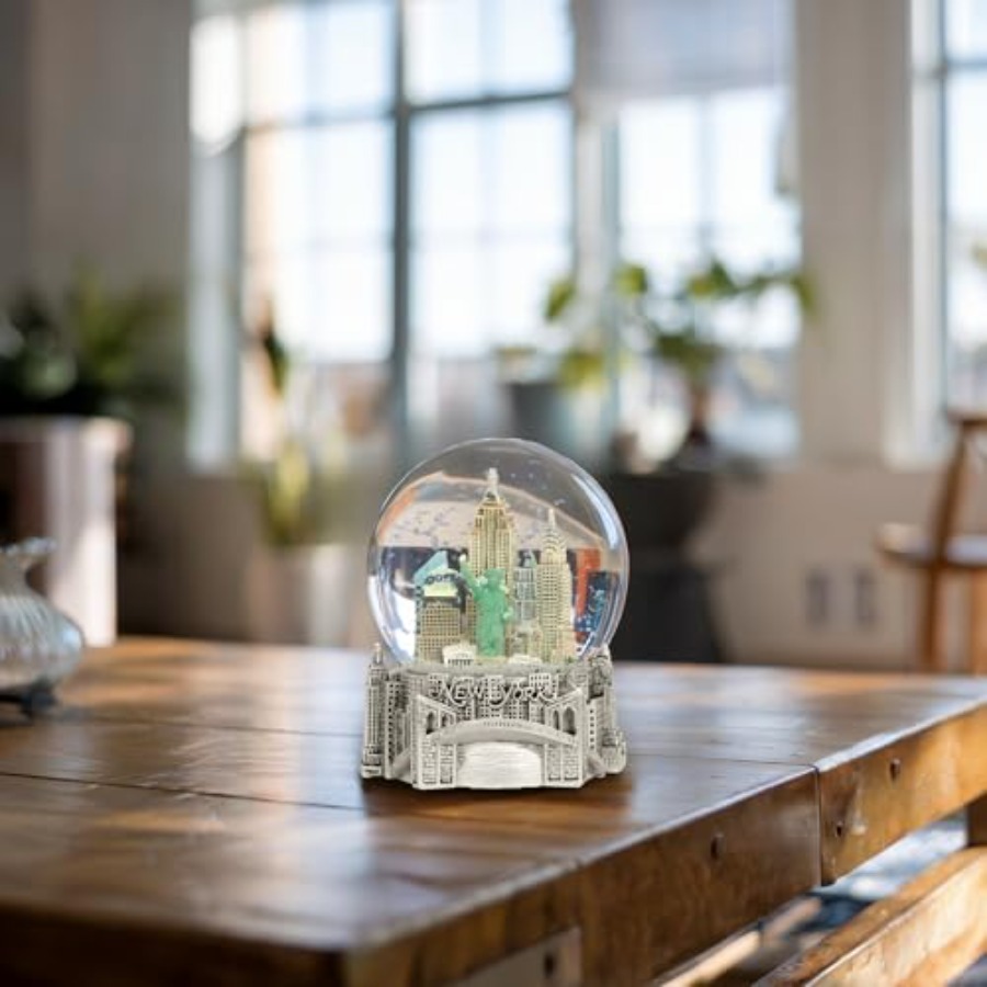 Silver Musical New York City S - Snow Globe Musical ulasan dan harga