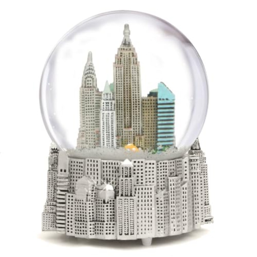 Silver Musical New York City S - Snow Globe Musical ulasan dan harga