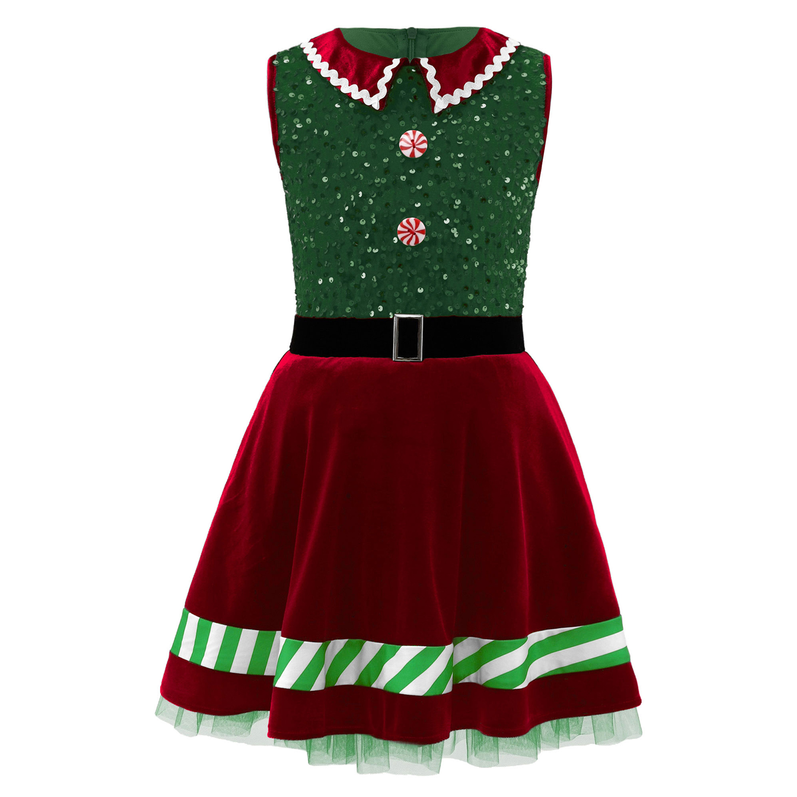 Kids Girls Christmas Party Dre - Elf Costume Christmas ulasan dan harga
