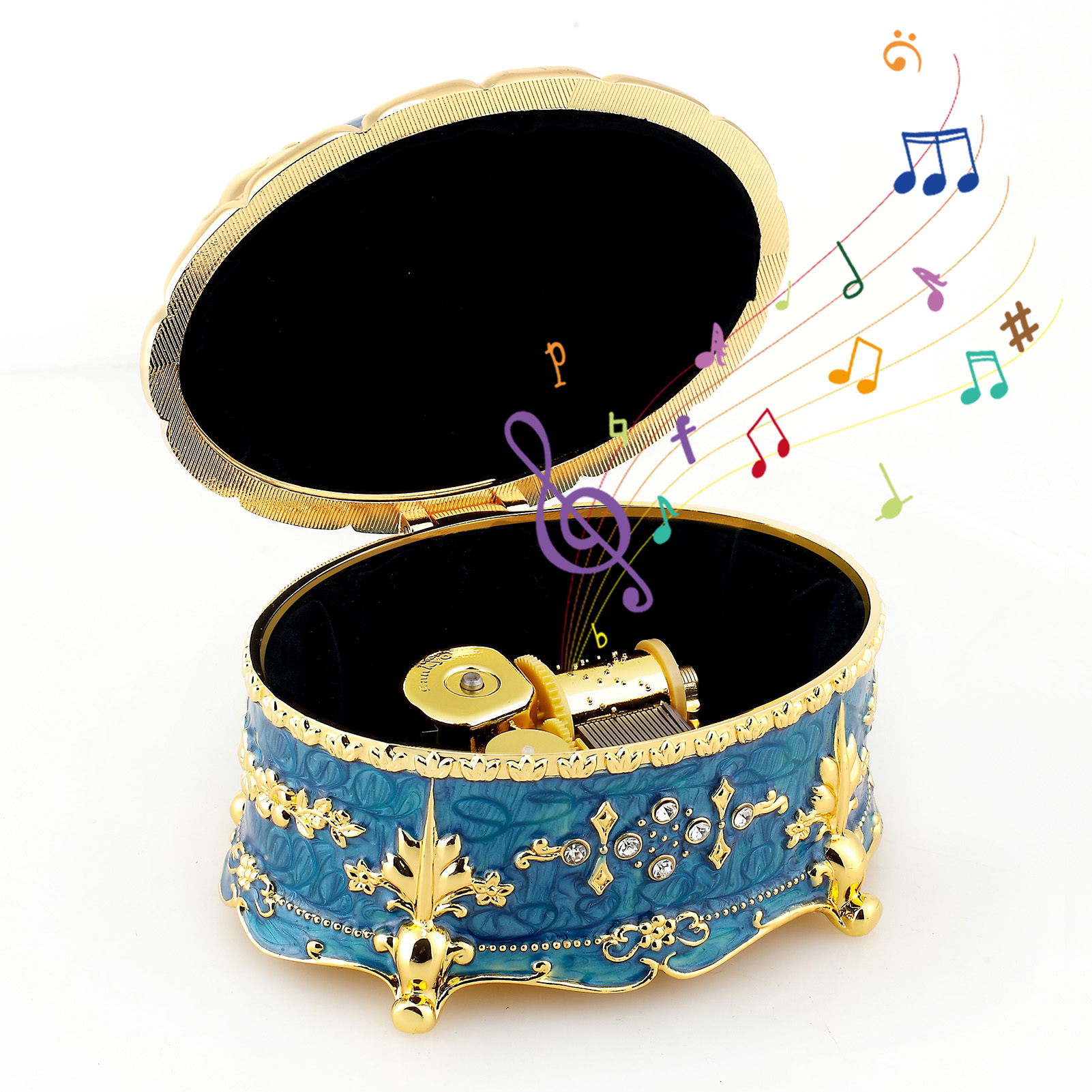 SOFTALK Oval Emboss Alloy Meta - Snow Globe Musical ulasan dan harga