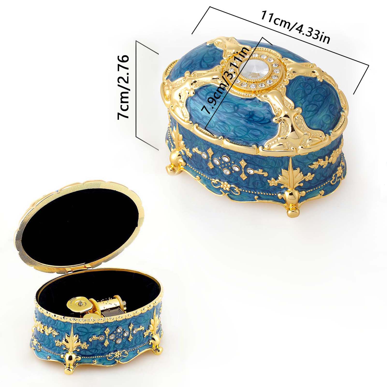SOFTALK Oval Emboss Alloy Meta - Snow Globe Musical ulasan dan harga