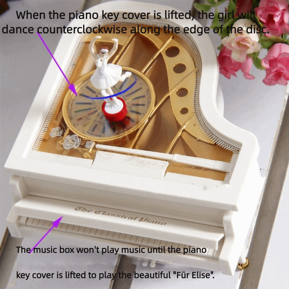 European-style Piano Model Mus - Snow Globe Musical ulasan dan harga
