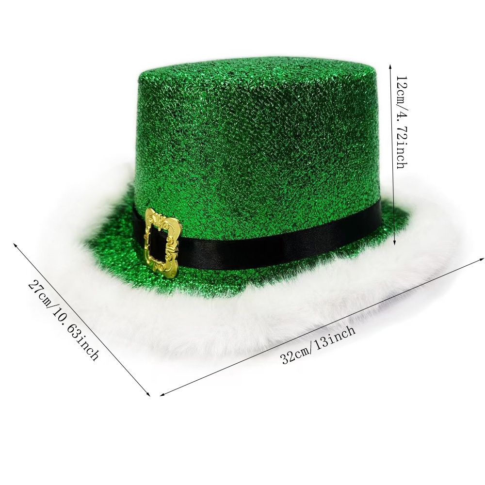 Santa Claus Cap Green Christma - Santa Hat Plush ulasan dan harga