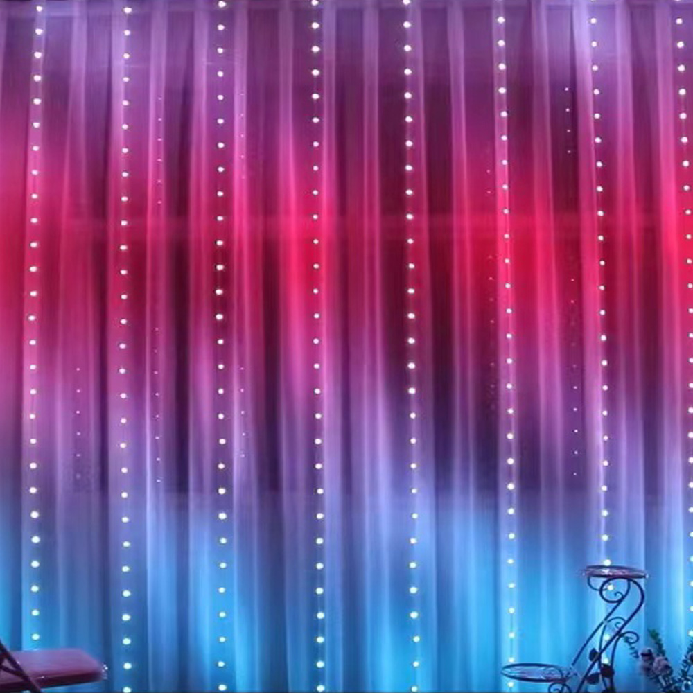 3M RGB Smart LED Curtain Light - Led Fairy String Lights ulasan dan harga