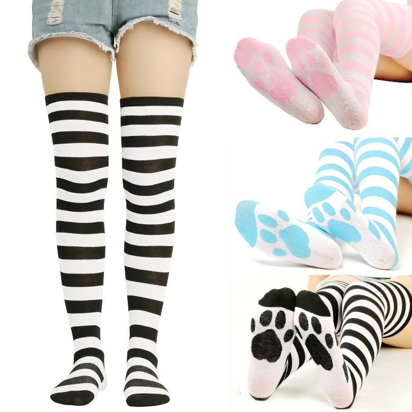 Over Above Knee Socks Womens S - Christmas Stocking Hanging ulasan dan harga